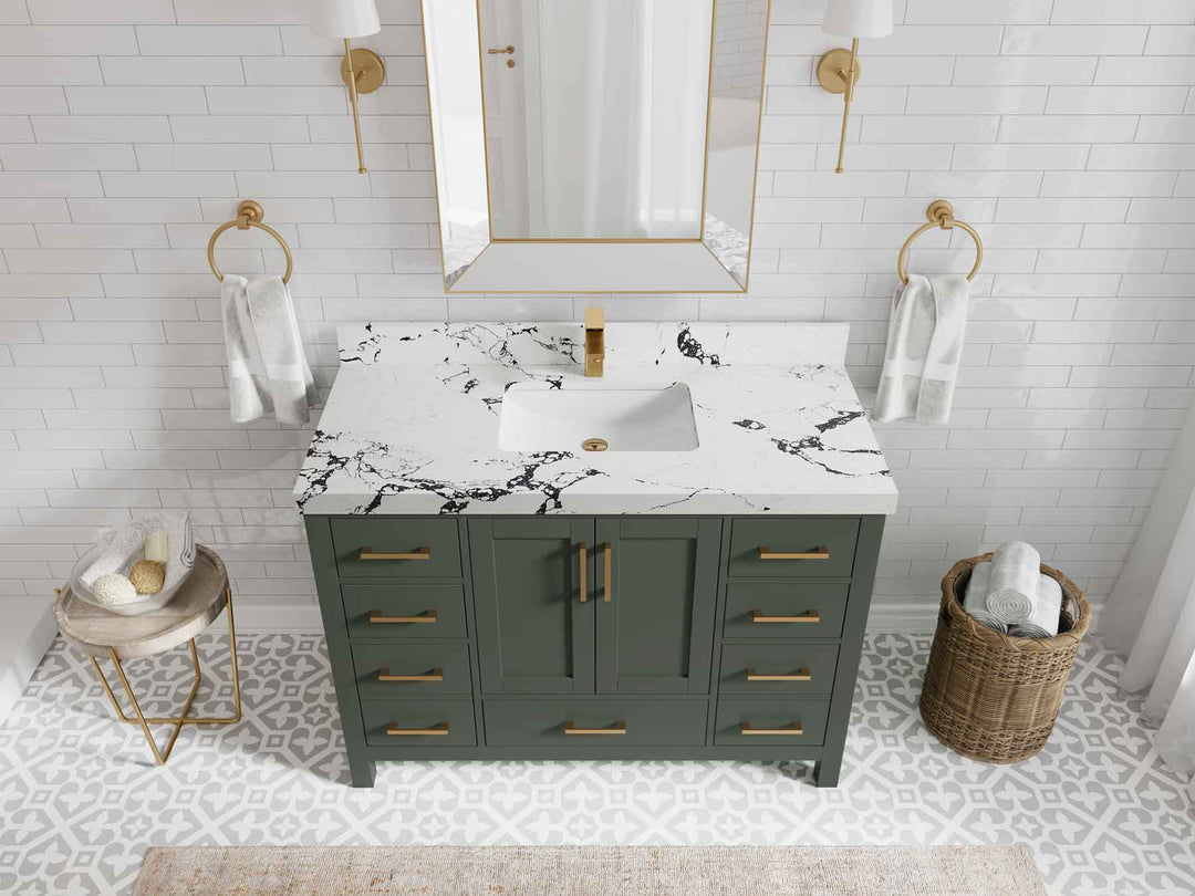 Malibu 48 in. W x 22 in. D Single Sink Bathroom Vanity