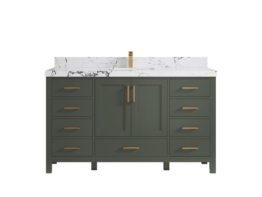 Malibu 60 in. W x 22 in. D Single Sink Bathroom Vanity