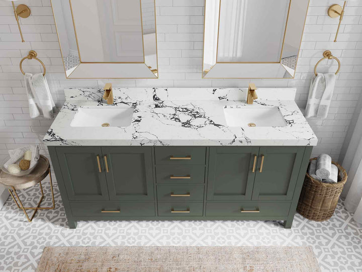Malibu 72 in. W x 22 in. D Double Sink Bathroom Vanity - photo 39