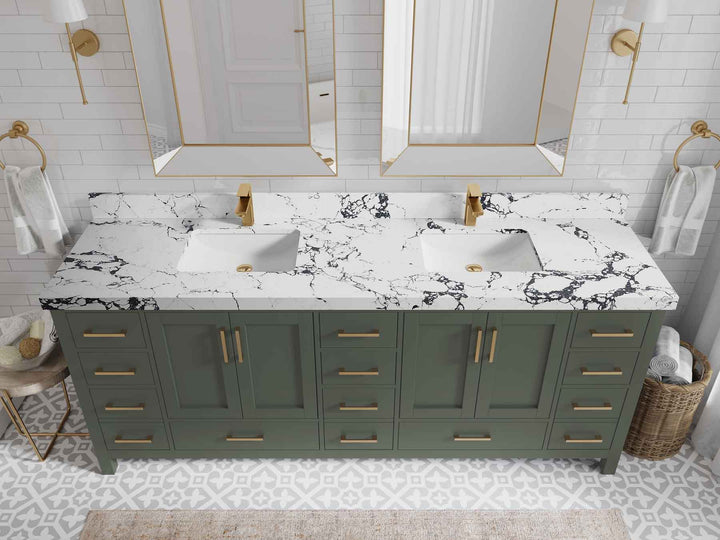 Malibu 84 in. W x 22 in. D Double Sink Bathroom Vanity - photo 40