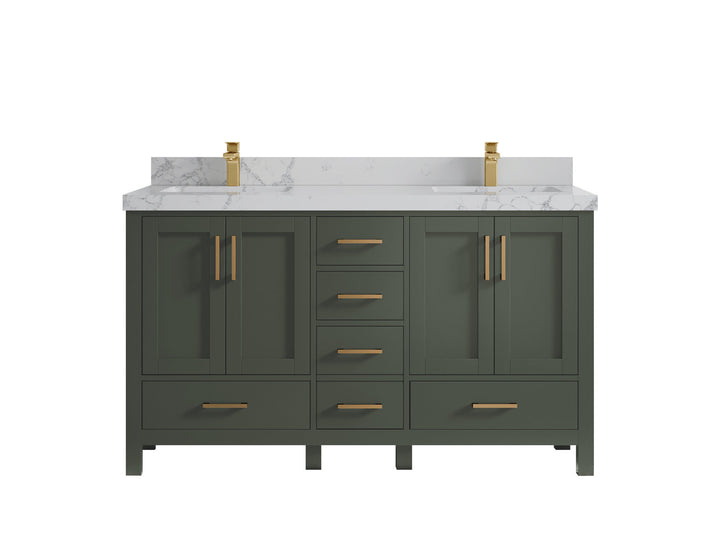 Malibu 60 in. W x 22 in. D Double Sink Bathroom Vanity - photo 48