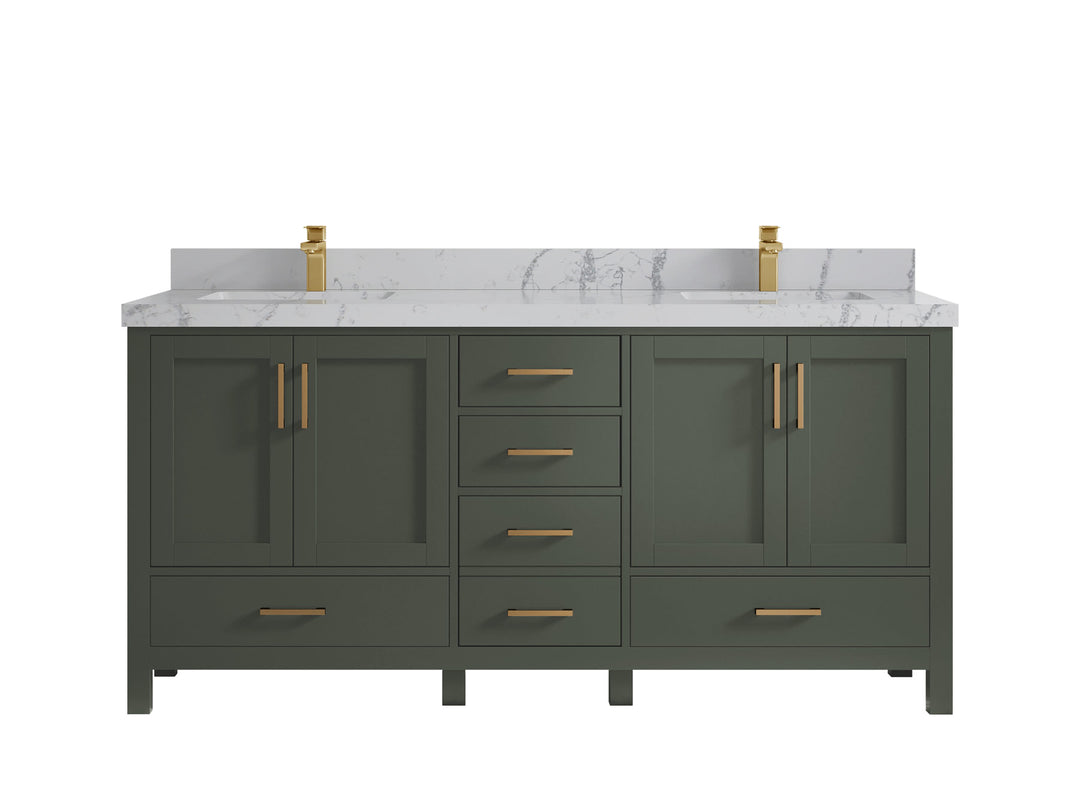 Malibu 72 in. W x 22 in. D Double Sink Bathroom Vanity