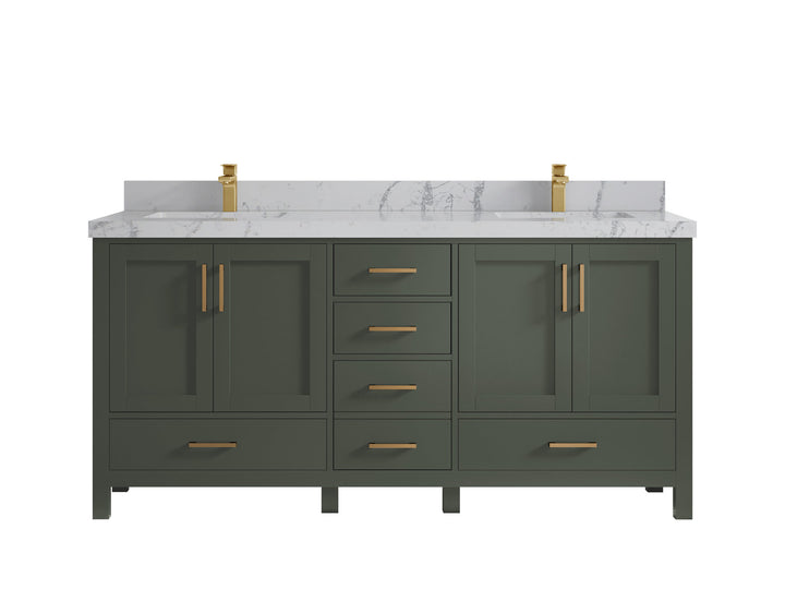 Malibu 72 in. W x 22 in. D Double Sink Bathroom Vanity - photo 42
