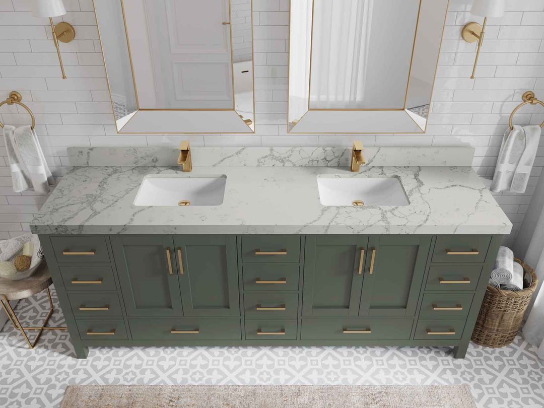 Malibu 84 in. W x 22 in. D Double Sink Bathroom Vanity