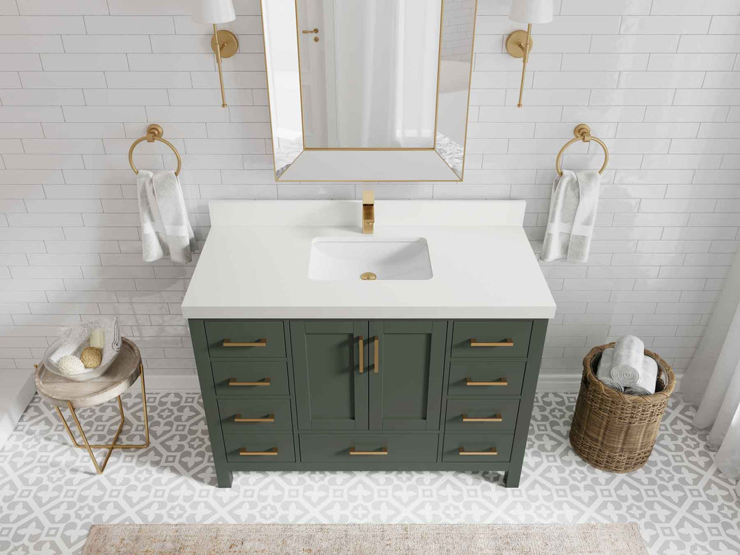 Malibu 48 in. W x 22 in. D Single Sink Bathroom Vanity