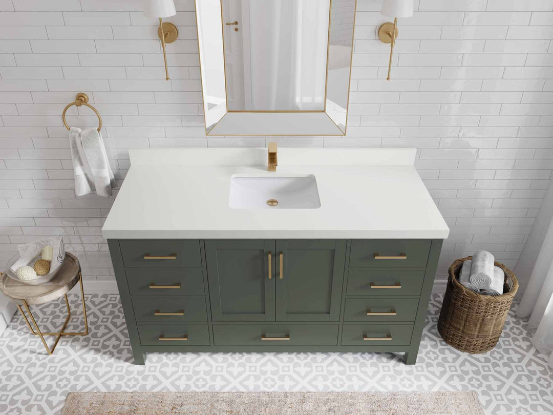 Malibu 60 in. W x 22 in. D Single Sink Bathroom Vanity
