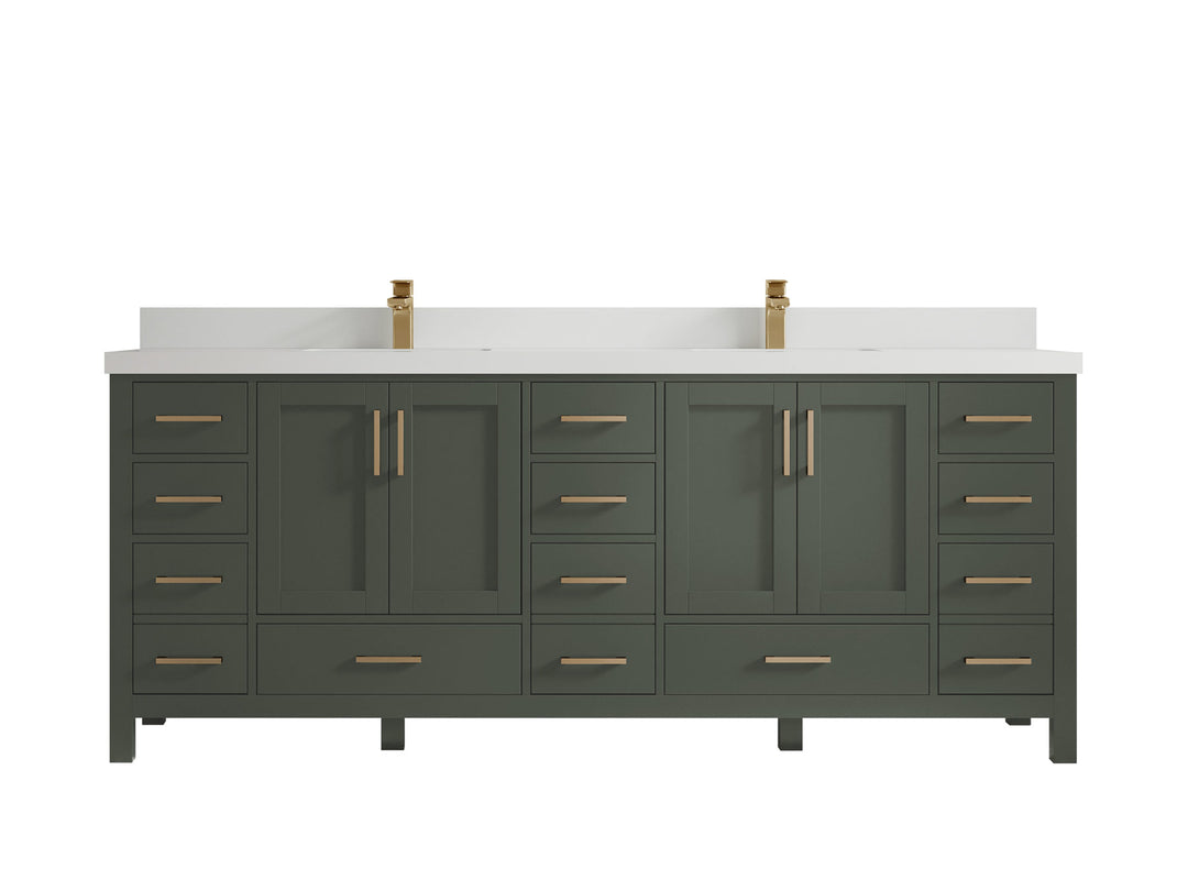 Malibu 84 in. W x 22 in. D Double Sink Bathroom Vanity