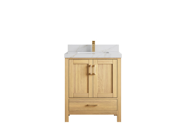 Malibu White Oak 30 in. W x 22 in. D Single Sink Bathroom Vanity - photo 22