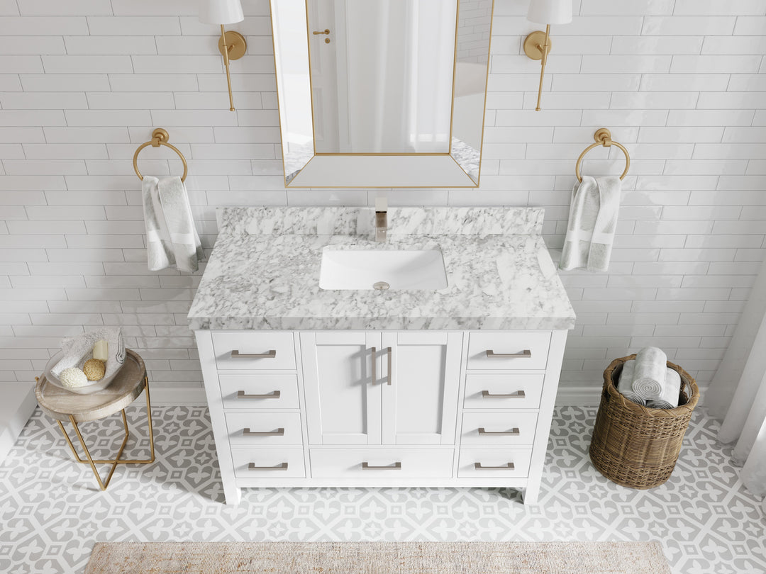 Malibu 48 in. W x 22 in. D Single Sink Bathroom Vanity