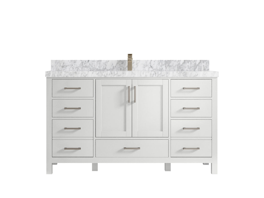 Malibu 60 in. W x 22 in. D Single Sink Bathroom Vanity