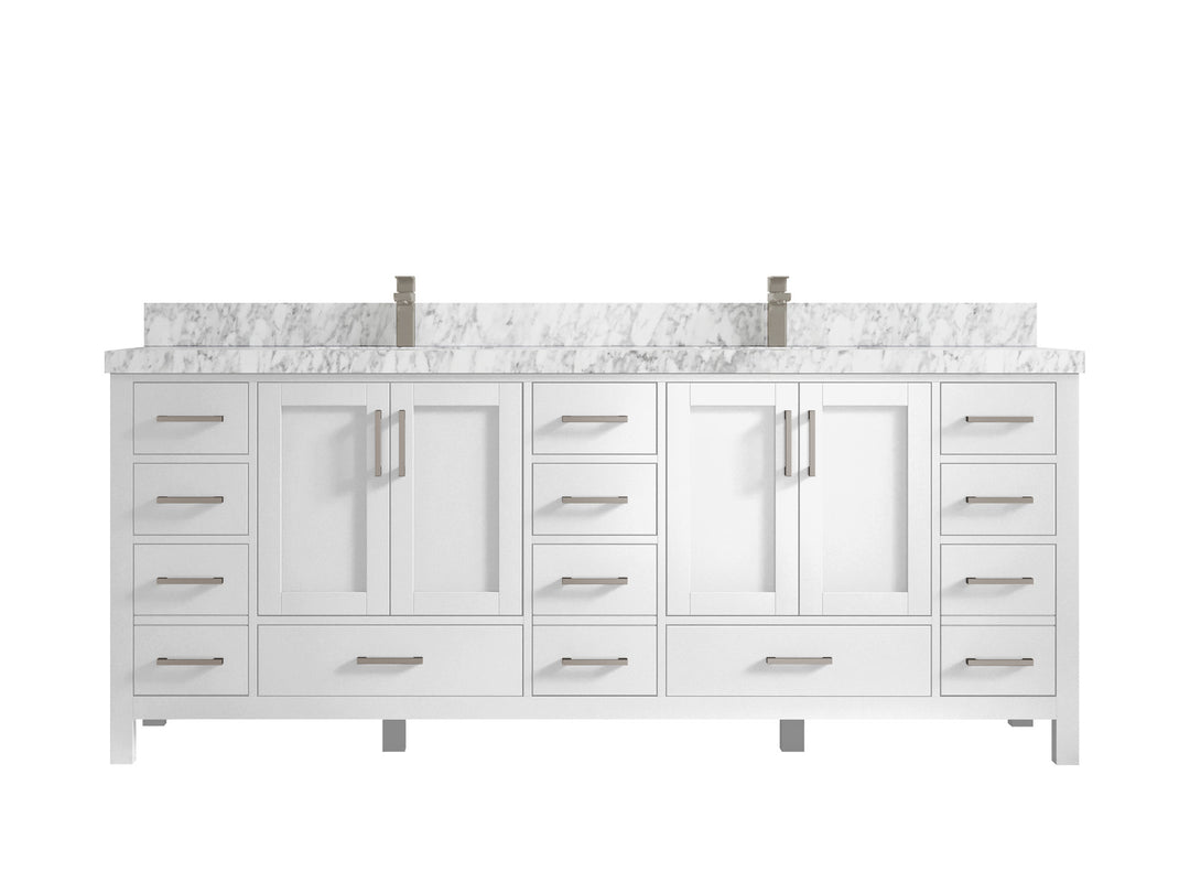 Malibu 84 in. W x 22 in. D Double Sink Bathroom Vanity