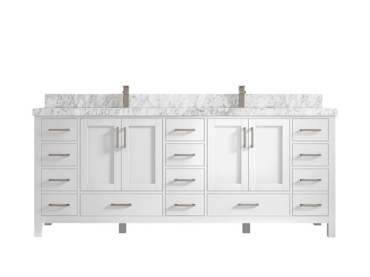 Malibu 84 in. W x 22 in. D Double Sink Bathroom Vanity - photo 11