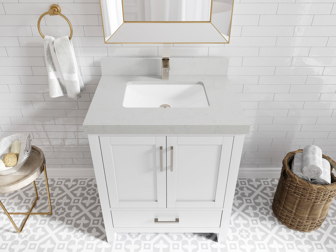 Malibu 30 in. W x 22 in. D Single Sink Bathroom Vanity