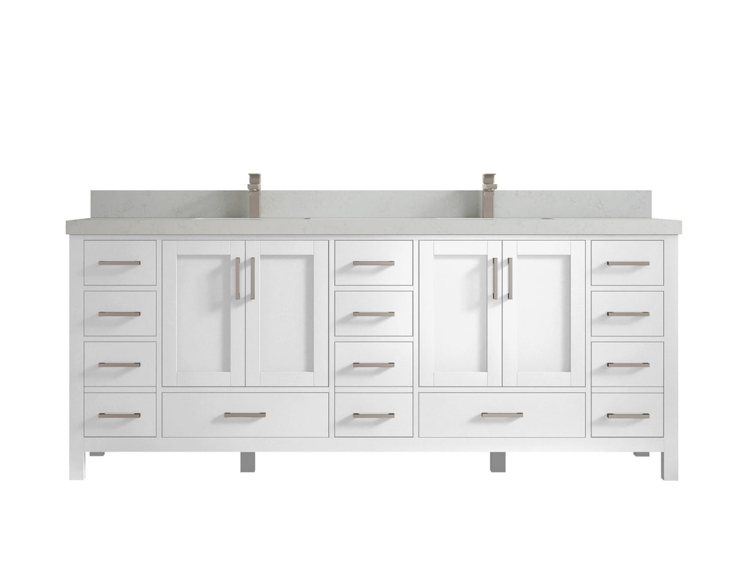 Malibu 84 in. W x 22 in. D Double Sink Bathroom Vanity