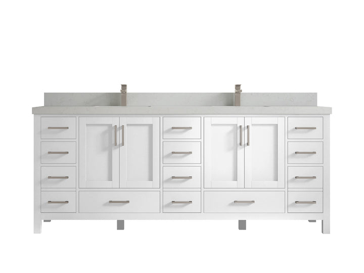 Malibu 84 in. W x 22 in. D Double Sink Bathroom Vanity - photo 13