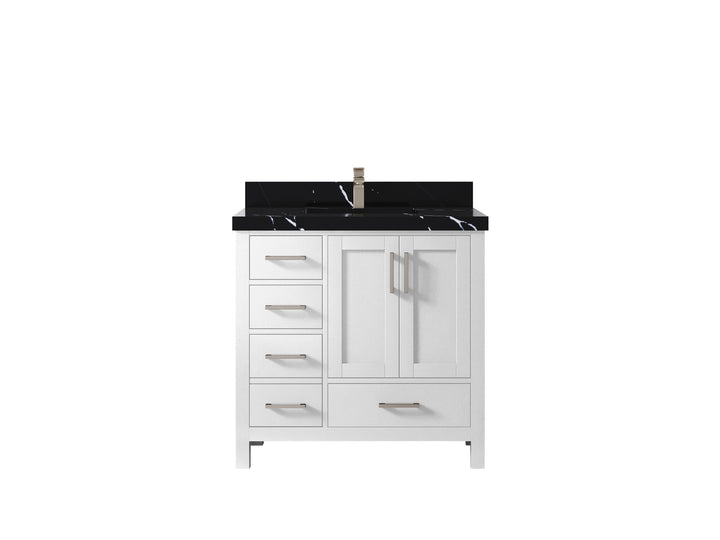 Malibu 36 in. W x 22 in. D Bathroom Vanity Center Sink 2 - photo 9