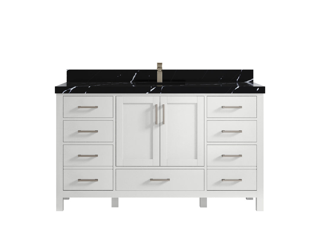 Malibu 60 in. W x 22 in. D Single Sink Bathroom Vanity