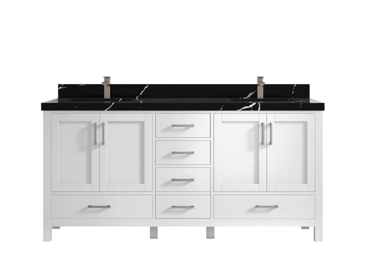 Malibu 72 in. W x 22 in. D Double Sink Bathroom Vanity - photo 9