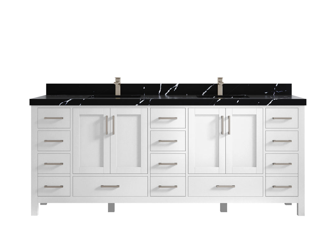 Malibu 84 in. W x 22 in. D Double Sink Bathroom Vanity