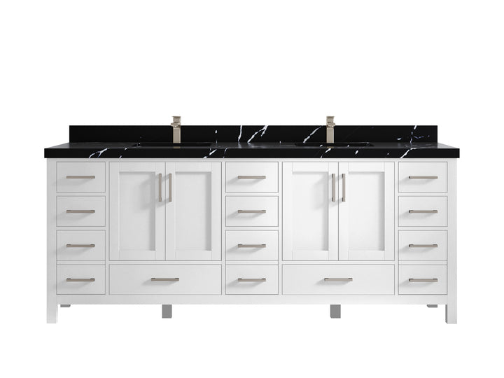 Malibu 84 in. W x 22 in. D Double Sink Bathroom Vanity - photo 9