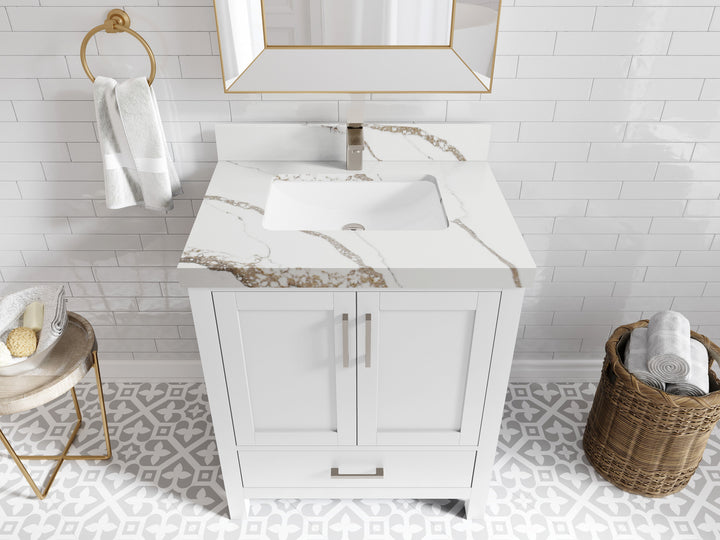Malibu 30 in. W x 22 in. D Single Sink Bathroom Vanity - photo 16
