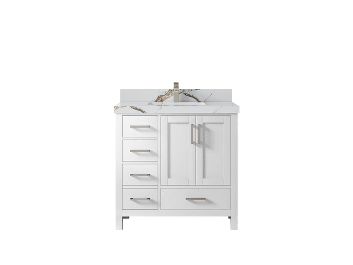 Malibu 36 in. W x 22 in. D Bathroom Vanity Center Sink 2 - photo 15
