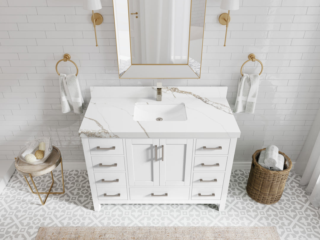 Malibu 48 in. W x 22 in. D Single Sink Bathroom Vanity