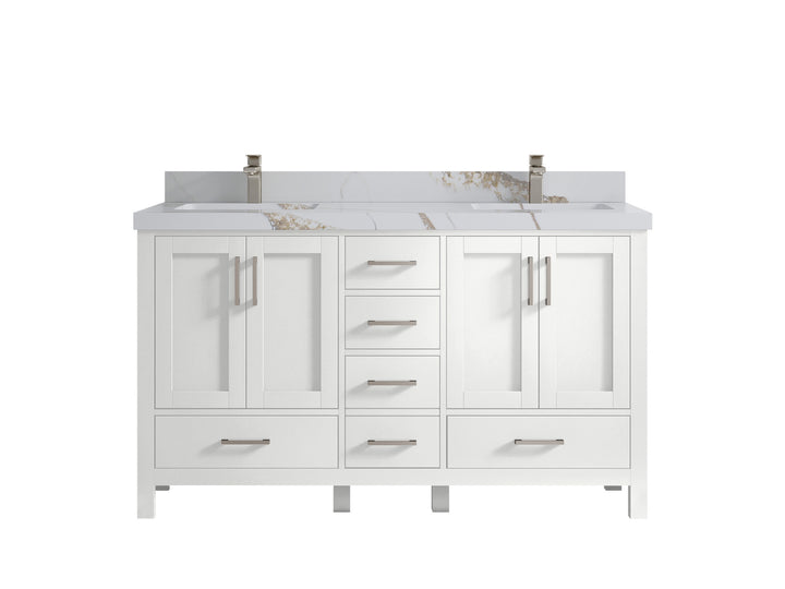 Malibu 60 in. W x 22 in. D Double Sink Bathroom Vanity - photo 15