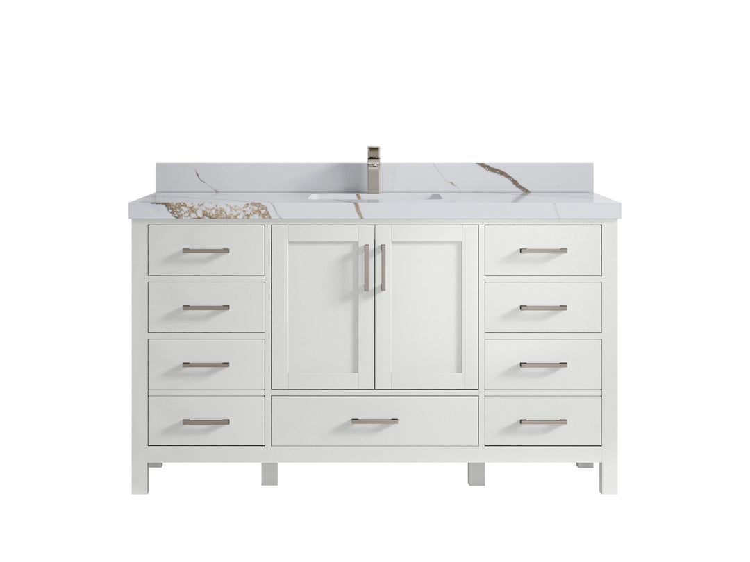 Malibu 60 in. W x 22 in. D Single Sink Bathroom Vanity