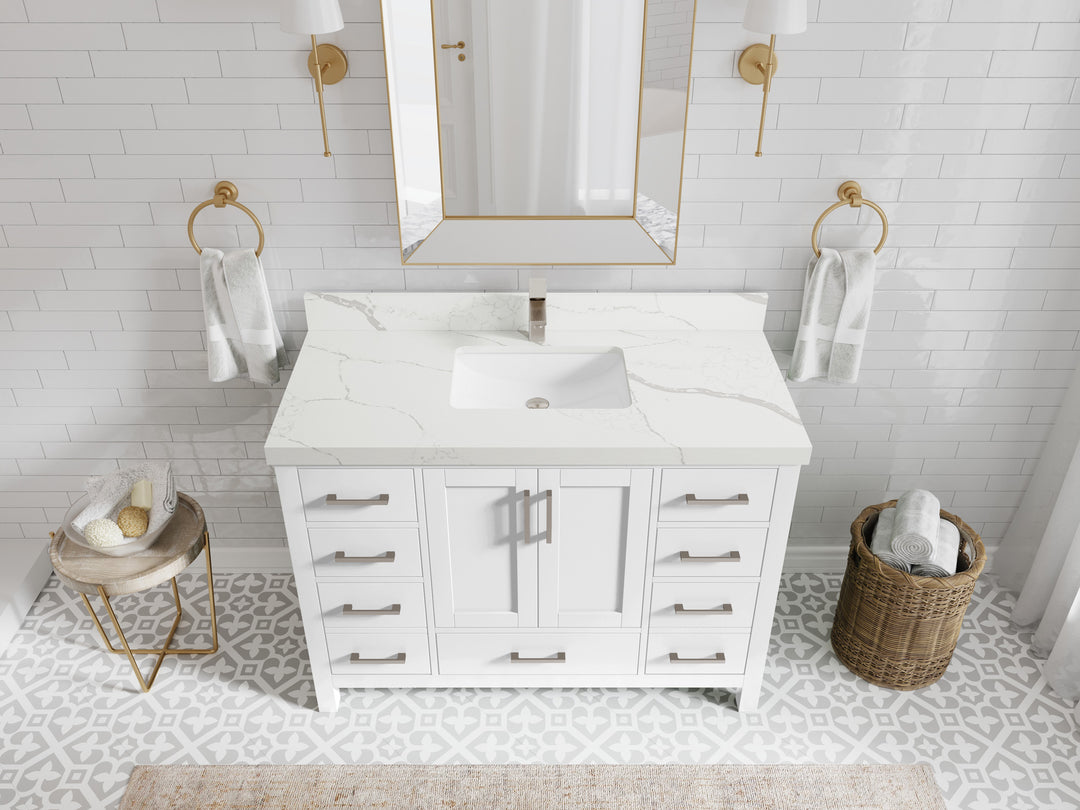 Malibu 48 in. W x 22 in. D Single Sink Bathroom Vanity