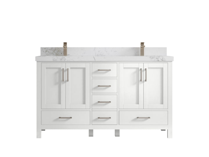 Malibu 60 in. W x 22 in. D Double Sink Bathroom Vanity - photo 19