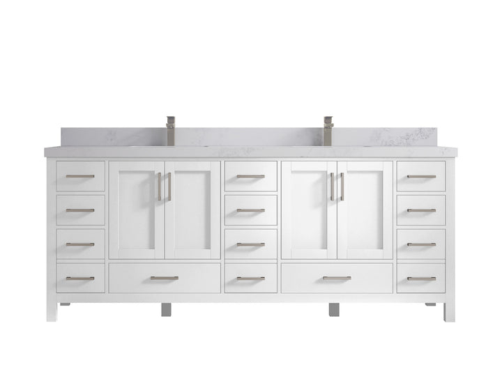 Malibu 84 in. W x 22 in. D Double Sink Bathroom Vanity - photo 19