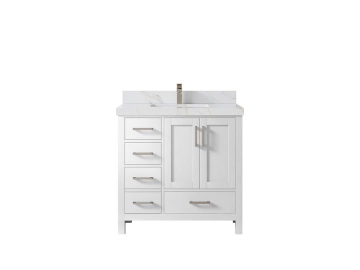 Malibu 36 in. W x 22 in. D Bathroom Vanity Center Sink 2 - photo 21