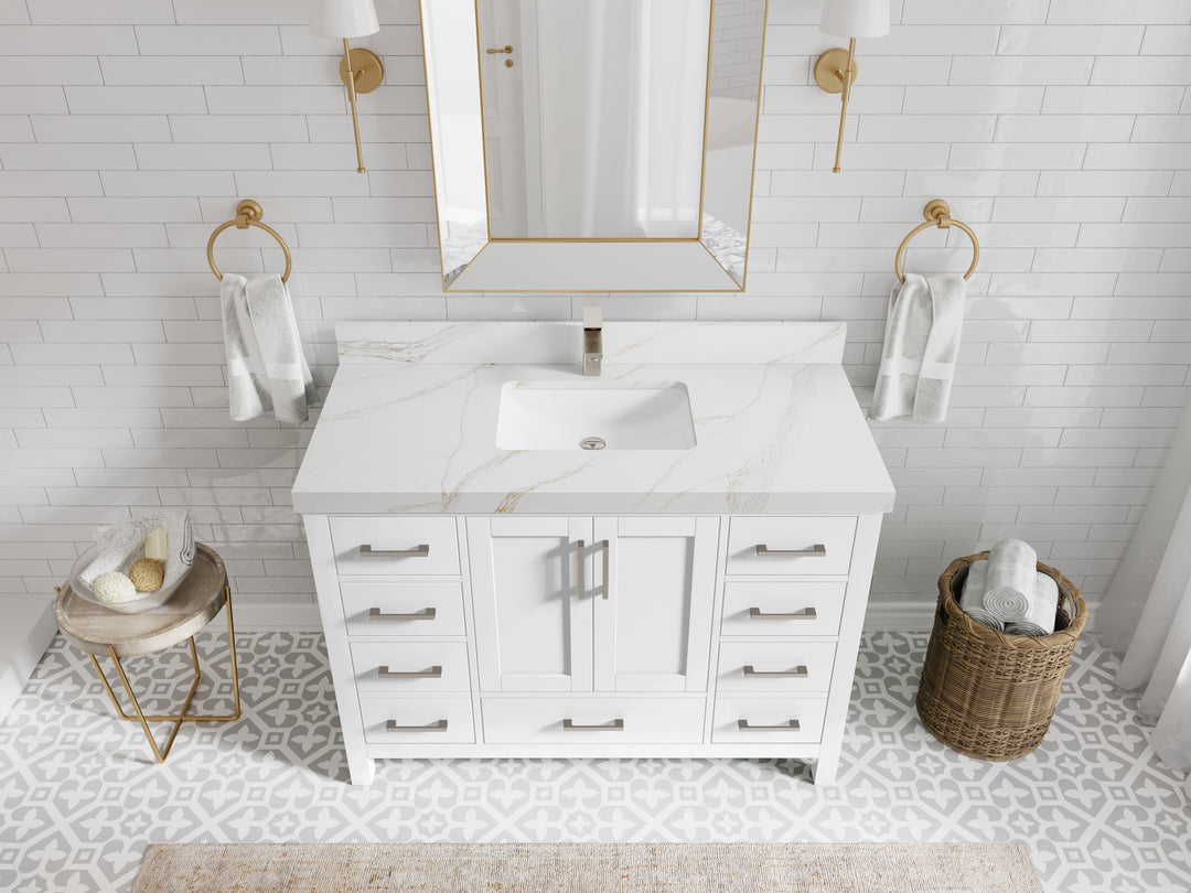 Malibu 48 in. W x 22 in. D Single Sink Bathroom Vanity