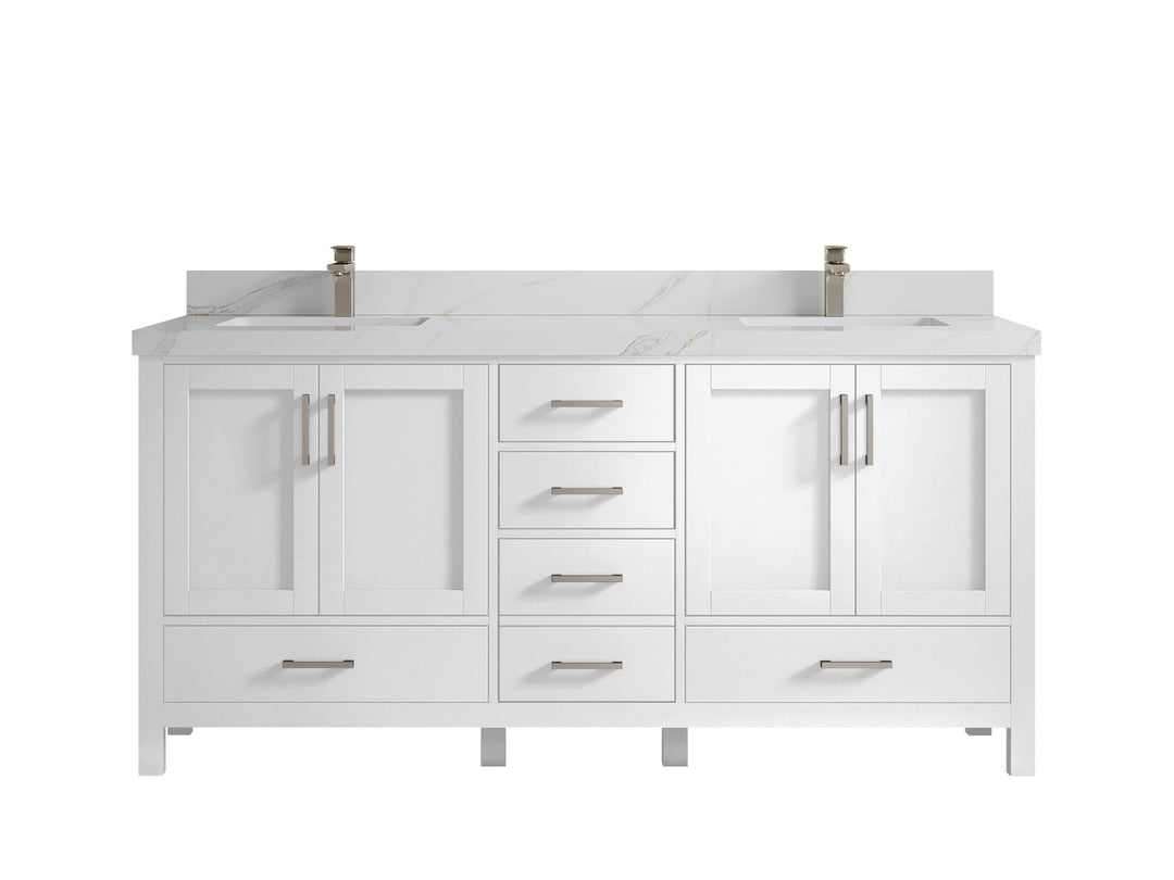 Malibu 72 in. W x 22 in. D Double Sink Bathroom Vanity