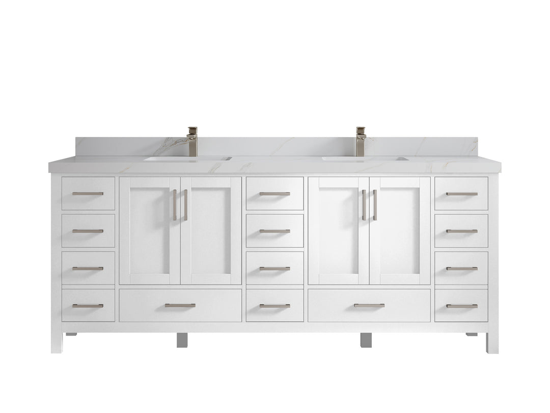 Malibu 84 in. W x 22 in. D Double Sink Bathroom Vanity
