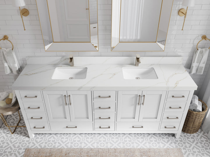 Malibu 84 in. W x 22 in. D Double Sink Bathroom Vanity - photo 20
