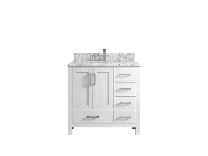 Malibu 36 in. W x 22 in. D Bathroom Vanity Center Sink - photo 23