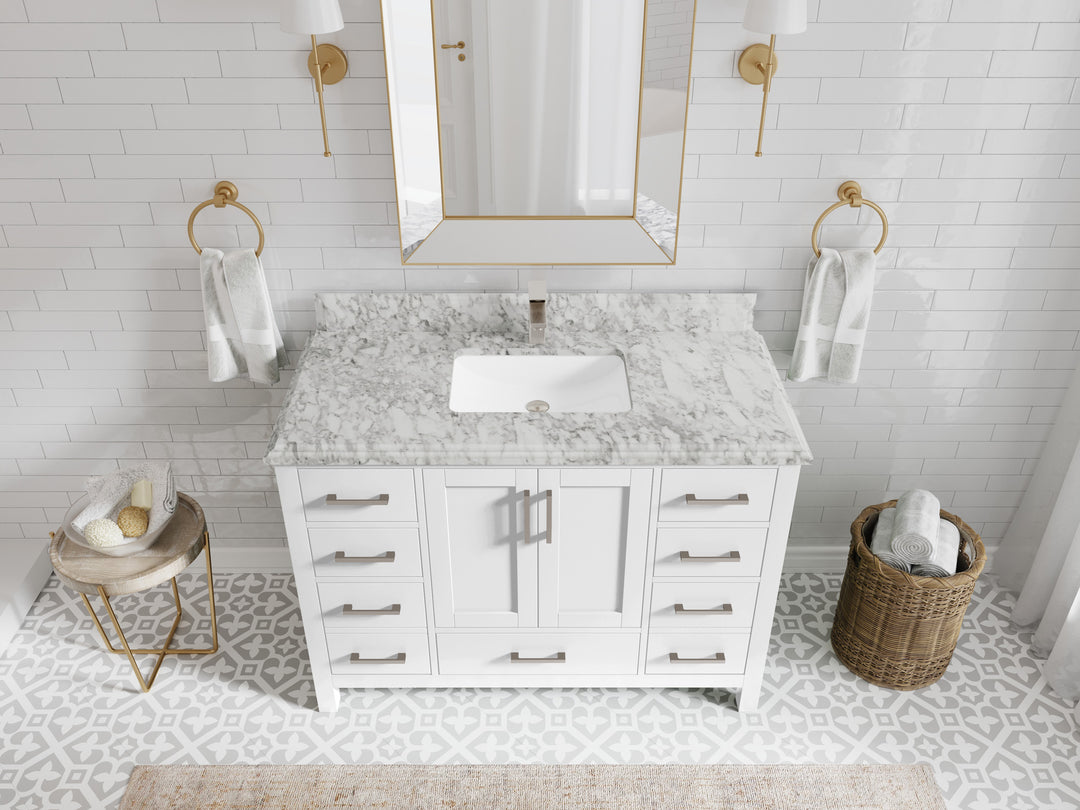 Malibu 48 in. W x 22 in. D Single Sink Bathroom Vanity