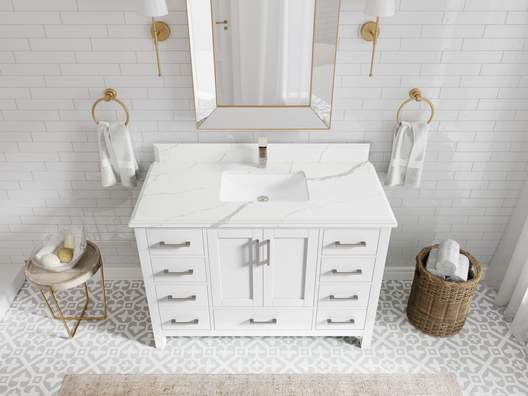 Malibu 48 in. W x 22 in. D Single Sink Bathroom Vanity