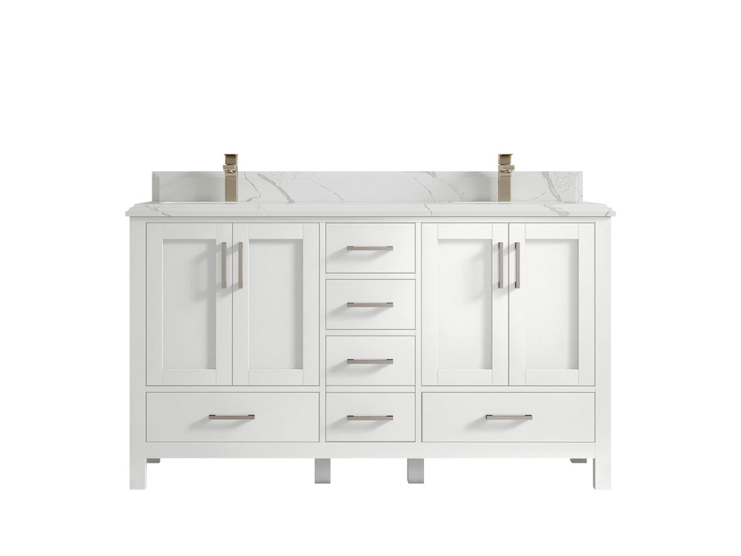 Malibu 60 in. W x 22 in. D Double Sink Bathroom Vanity