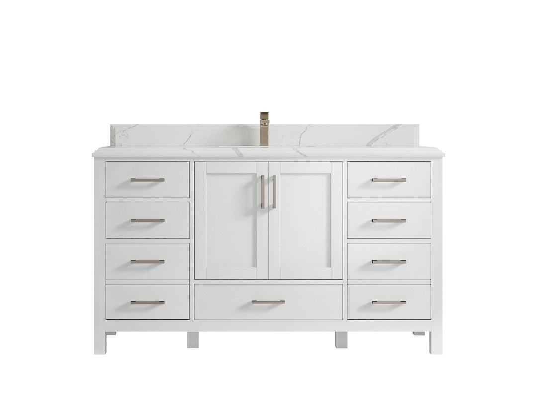 Malibu 60 in. W x 22 in. D Single Sink Bathroom Vanity