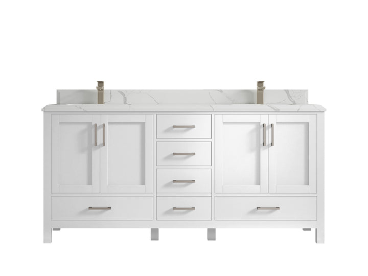 Malibu 72 in. W x 22 in. D Double Sink Bathroom Vanity - photo 25