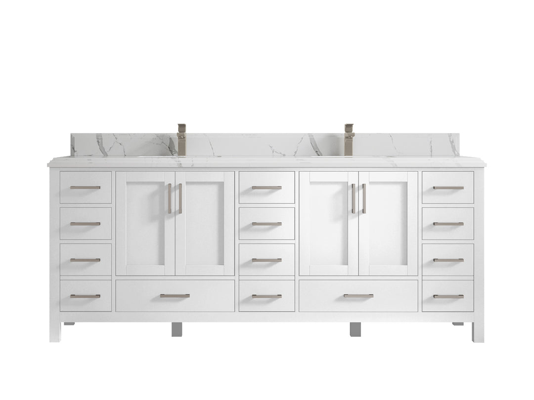 Malibu 84 in. W x 22 in. D Double Sink Bathroom Vanity