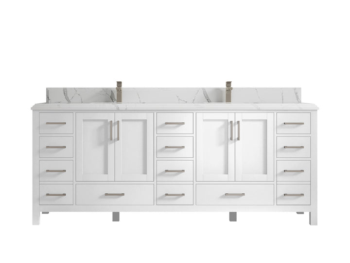 Malibu 84 in. W x 22 in. D Double Sink Bathroom Vanity - photo 25