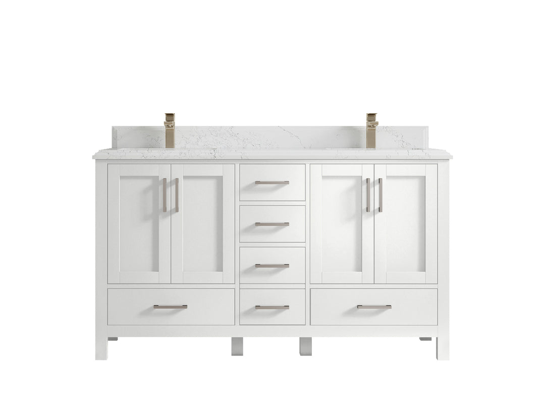 Malibu 60 in. W x 22 in. D Double Sink Bathroom Vanity