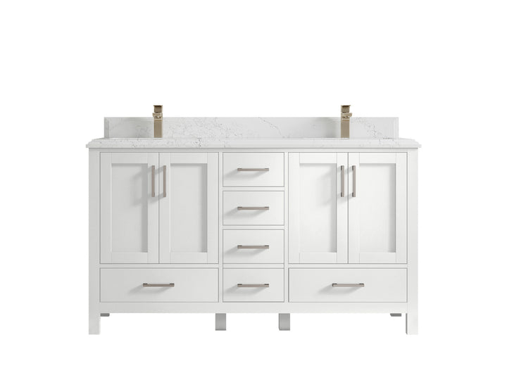 Malibu 60 in. W x 22 in. D Double Sink Bathroom Vanity - photo 27