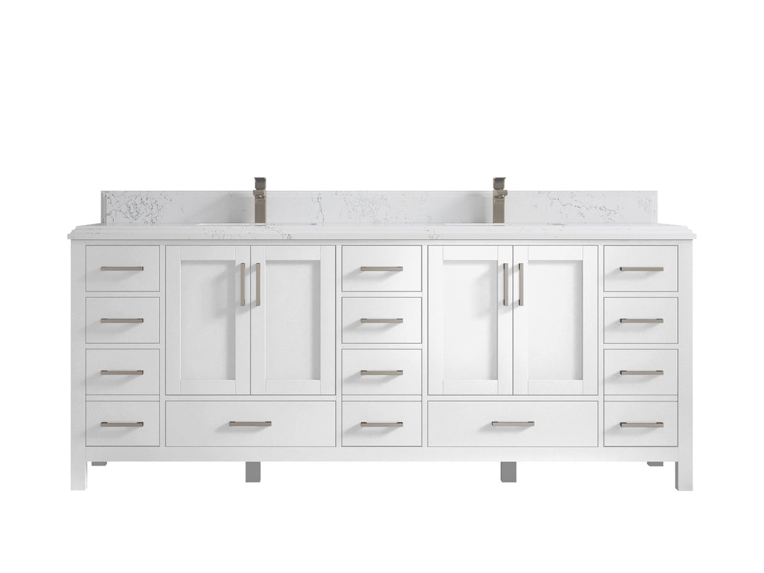 Malibu 84 in. W x 22 in. D Double Sink Bathroom Vanity