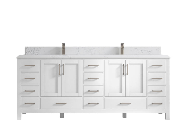 Malibu 84 in. W x 22 in. D Double Sink Bathroom Vanity - photo 27