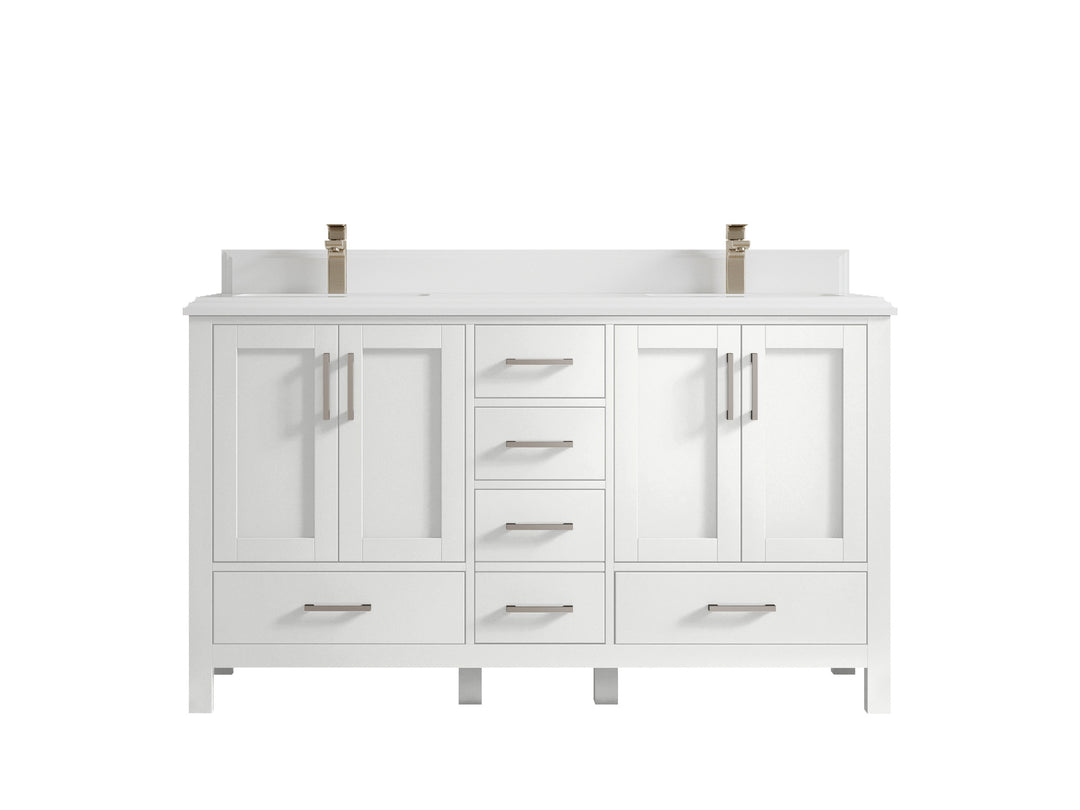 Malibu 60 in. W x 22 in. D Double Sink Bathroom Vanity
